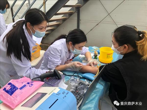 企业动态 | 体检中心走进企业，关爱职工健康，鼎萨一直在行动！7